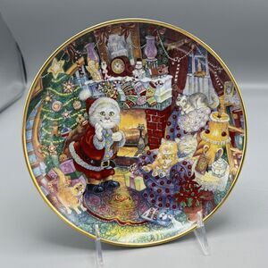 Franklin Mint Not A Creature Was Purring Cats Bill Bell Ltd Ed Collector Plate
